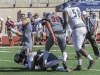 Palomar’s Christian Prince (24) assists on the tackle of a visiting Fullerton College player during the first quarter. The Hornets defeated the Comets 42-14 at Wilson Stadium in Escondido on Nov 7. The Comets dropped their record to (3-6,1-4). Philip Farry / The Telescope