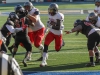 Palomar’s Daviente Sayles (6) goes untouched and scores on a two yard touchdown to increase the Comet lead to 20-6 in the second quarter. Sayles finished the game with 122 yards rushing and tied the record for touchdowns in a game with 5. The Comets defeated the Dons 37-27 at Santa Ana Stadium in Santa Ana on Nov 14. The win improved the Comets record to 4-6 (2-4 in the Southern Conference). Philip Farry / The Telescope