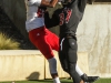 Palomar’s Dakota Jones (82) leaps to catch a pass in the end zone as Santa Ana College defender Daron Minnix (37) attempts to deflect the ball during the first quarter. Jones was unable to retain control of ball and the pass was incomplete. The Comets defeated the Dons 37-27 at Santa Ana Stadium in Santa Ana on Nov 14. The win improved the Comets record to 4-6 (2-4 in the Southern Conference). Philip Farry / The Telescope