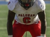 Palomar’s Daviente Sayles (6) scans the defense prior to the snap. Sayles finished the game with 122 yards rushing and tied the record for touchdowns in a game with 5. The Comets defeated the Dons 37-27 at Santa Ana Stadium in Santa Ana on Nov 14. The win improved the Comets record to 4-6 (2-4 in the Southern Conference). Philip Farry / The Telescope