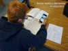 Palomar student, Troy Duncan, 19, checks his Instagram feed while studying. Shaye Cunningham/The Telescope