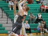 Palomar's Ryan Schaefer (#3) shoots a stepback jumper over two defenders on an early fast break for the Comets during their contest Feb. 18. The Comets defeated the Griffins 69-57. Justin Sumstine/The Telescope