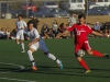 Palomar’s Kyle Gemmell (15) puts a shot on goal during the second half. against visiting MiraCosta College on Minkoff Field Nov. 13. The Comets defeated the Spartans 2-1 in their final game and improved their record to 9-12 (5-7 PCAC). Philip Farry / The Telescope