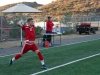 Palomar’s Austin Rizzo throws the ball into play during the second half against visiting MiraCosta College. The Comets defeated the Spartans 2-1 in their final game and improved their record to 9-12 (5-7 PCAC). Philip Farry / The Telescope