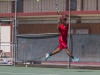 Palomar’s Jonathan Rodriguez returns a serve during the first set against College of the Deserts Sam Cohen (not pictured). Cohen defeated Rodriguez 6-3, 6-2 March 19. Philip Farry / The Telescope