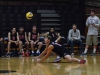 Palomar outside hitter Tyler Hedley (11) digs Miramar College's spike attempt during the March 2 game at the Dome. Palomar won 3-0. Tracy Grassel/The Telescope