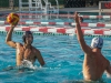 Palomar’s Elijah Foli scores his only goal of the game during the third quarter against visiting Grossmont College. The Comets beat the Griffins 19-8 Oct. 21 in their final home game held at the Wallace Memorial pool. The win improved the Comets record to 7-1 in the PCAC and clinched a tie for the conference title. Philip Farry / The Telescope