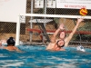 Palomar's Arnie Schmidt helps goalie Adam Kelsey protect the goal during the Oct. 21 Grossmont College in the Wallace Memorial Pool. Palomar goes on to win 19-8. Hanadi Cackler/ The Telescope