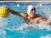 Palomar's Conner Chanove (4) attempts to throw the ball over Mesa's Cheyne Merrill (13) during the 2015 Men's Water Polo Pacific Coast Athletic Conference on Nov. 7 at the Ned Baumer pool. Mesa's Jesse Reiling (2) looks on. The Pacific Coast Athletic Conference (PCAC) is an intercollegiate athletic conference governed by the California Community College Athletic Association (CCCAA). Palomar played Mesa in the Championship final but lost 10 - 6. The Comets took second place overall. Coleen Burnham/The Telescope