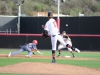 Comets pitcher Tyler Baca #17 attempts to pick off a College of the Desert Roadrunner at 1st base during Wednesdays game at Palomar's new baseball field./Tracy Grassel