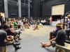 Scholars, students and actors gather at the Black Box Theater following the evenings performance, “The Good Person of Setzuan”, in a “Coffee Talk” discussion of theories and ideas hidden within the play, Palomar College, Thursday, Oct. 8, 2015. Brandy Sebastian/the Telescope