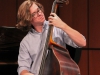 Mac Leighton, playing his bass with the Matt Smith Trio at Howard Brubeck Theatre for the first Concert Hour of the year in Palomar College, Sept. 3, 2015. Lou Roubitchek/ The Telescope