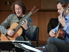 Guitar Duo, Derek Keller (L) and Colin McAllister (R) complete a sound check for Concert Hour at Palomar’s performance lab on Oct. 1, 2015. Brandy Sebastian/The Telescope