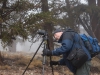 Terry Ogden, Palomar College student, carefully sets up a photograph of an Ancient Bristlecone Pine for his Landscape and Culture class lead by Donna Cosentino, in the White Mountains at Schulman Grove, Oct. 16, 2015. Schulman Grove is a short hike around the ancient pines just above the Visitor Center near Lone Pine. Brandy Sebastian/The Telescope