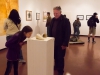 Mirra Marchuk and Peter Phillips check out the ice cream sculpture by Wes French at the Annual Faculty Exhibition at the Boehm Gallery, Palomar CollegE Dec. 2; 2015. Patty Hayton/The Telescope