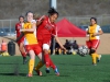 Monica Monay, Midfileder and Defense #17, blocks pass attempt against College of the Desert's, Roadrunner, Defense #13, Alexis Wright, at Minkoff Field, Palomar College, Friday, Sept. 18, 2015. Brandy Sebastian/The Telescope