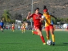 Comets Midfileder #10, Melina Heredia, compets head to head with College of the Desert's, Defence player #14, Brianna Alcorn at Minkoff Field, Palomar College, Friday, Sept. 18, 2015. BRandy Sebastian/The Telescope