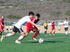 Palomar defender Stone McElderry looks to stop an attack as the Comets were 2-0 down against Santa Ana College at Minkoff Field Aug 27. Ricardo Torres/ The Telescope