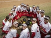 Palomar's softball team goes through their usual pre-game ritual, The Comets played visiting Cerritos College 21 April.The Comets beat the Falcons 9-1 and finished the year 33-3-1 (17-1 PCAC) and are ranked #1 in Southern California and #2 in the state. Philip Farry / The Telescope