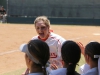 Palomar's Stephanie Koishor (13) returns to the dugout after adding a run to the Palomar scoreboard during the second game of the Comets best 2-of-3 Southern California Regional softball series against Cuesta College. The Comets came out on top 13-0 on day one and won their second game of the series 21-4, May 3. Dirk Callum / The Telsecope