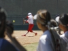 Palolmar Leah Gordon as she swings at a pitch during the fourth inning. The Comets beat the Cuesta College Cougars 21-4 in five innings on May 3. Philip Farry / The Telescope