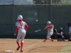 Palomar's Kali Pugh hits her second home run with Summer Evans (2) ready to come home on third during the Comets' second game of their double header against Cypress College on April 11. The Comets lost their first game 5-2 and came back to win the second game 3-2, thanks to the two home runs from Pugh. Dirk Callum / The Telescope