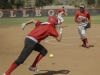 Palomar’s Kristina Carbajal fields a bunt by Mr San Jacinto shortstop Ashley Brown during the first inning April 3. The Comets beat the Eagles 9-1 and improved their record to 23-1-1 (13-0 PCAC). Philip Farry / The Telescope