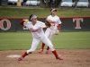 After an easy ground ball recovery Palomar shortstop Kali Pugh #23 throws to get the runner out at first on March 11 against Mt. San Jacinto. Seth Jones / The Telescope