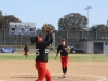 Palomar Third basewomen, Lesha Hill catches the third out in the fifth inning at an away game against San Diego Mesa. Hill was 2-for-4 with an RBI in sixth inning. Palomar scored 9 and San Diego Mesa 1. Sergio Soares /The telescope