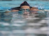 Palomar’s Lucy Gates swims the 1000-yard freestyle race held March 20 at the Wallace Memorial Pool against visiting Mesa College. The Comets women’s swim team beat the Olympians womens team 137-129. Philip Farry / The Telescope