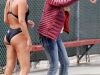 Palomar's Lucy Gates and Morgan Brown's Mom (l to r) cheer Morgan as she swims the 200-yard butterfly during the swim meet against Grossmont at the Wallace Memorial Pool on April 8. Brown placed second with a time of 2.33.89. Coleen Burnham/The Telescope