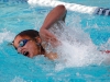 Palomar's Paul Schaner swims the men's 200-yard freestyle during the meet against Mesa at the Mesa College Pool on March 4. Schaner placed third with a time of 1.57.85. Coleen Burnham/The Telescope