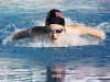 Palomar's Kylie Slater swims the50-yard butterfly event during the 2016 Waterman Festival Pentathlon at the Wallace Memorial Pool on Feb. 5. McCauley swam a time of 35.55. The Pentathlon is a meet where all swimmers swim every event. Their individual times are then compiled at the end of the day to reveal a final overall score and place. Coleen Burnham/The Telescope