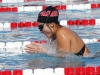 Palomar's Paulina DeHaan swims a breastroke leg of the Women's 600-yard IronWomen Relay event at the 2016 Waterman Festival Relays at the Wallace Memorial Pool on Feb. 6. Palomar women swam a time of 7.06.72 and earned it them first place. Coleen Burnham/The Telescope