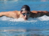 Palomar's Ryan McCauley swims the butterfly leg of the 400-yard IM event during the 2016 Waterman Festival Relays at the Wallace Memorial Pool on Feb. 6. McCauley swam a time of 4.32.13 and earned it him first place. Coleen Burnham/The Telescope