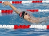 Palomar's Neal Gorman swims a leg of the 350-yard Backstroke Relay event during the 2016 Waterman Festival Relays at the Wallace Memorial Pool on Feb. 6. Palomar men swam a time of 3.49.67 and earned it them second place. Coleen Burnham/The Telescope