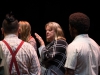 Director Annie Hinton for Too Much Light Makes The Baby Go Blind: 30 Plays in 60 Minutes talks before the performance starts at Studio Theatre, Palomar College on Nov 15. Emi Iguchi/ The Telescope