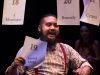 Bayani Decastro jr. picks the next play to perform as called out by the audiance at a dress rehearsal Thursday evening at Palomar College Nov. 12. Patty Hayton / The Telescope