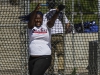 Palomar’s De’ondra Young launches the hammer during the Pacific Coast Athletic Conference Track and Field Championship held at Mesa College April 18. Young won the event with a throw of 167 feet 3 inches. Philip Farry / The Telescope.