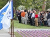 The audience at the Veteran's Day ceremony observes moment of silence. Nov. 15, 2015. Lou Roubitchek / The Telescope