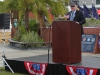 Palomar Dean of Counseling Services Brian Stockert, a Marine Corps veteran addresses the audience as the keynote speaker at the Veteran's Day Ceremony, on the Student Union quad Nov. 10, 2015. Lou Roubitchek / The Telescope