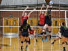 Palomar goes head to head with Grossmont for a home game at the Dome, Wednesday, Sept. 30, 2015. Palomar’s Hayley Poueu-Silveyra (CL), Opposite Hitter #7, leaps for a block against Grossmont’s Robyn Arthur (CR) #1. Brandy Sebastian/The Telescope