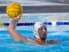 Palomar's Tristin D'Ambrosi gets ready to throw the ball during the men's water polo game wtih Miramar at the Ned Baumer Pool on Sept. 30. Palomar defeated Miramar College 20 to 5. Coleen Burnham/The Telescope