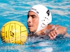 Palomar's Conner Chanove moves the ball toward goal during the men's water polo game against Miramar at the Ned Baumer Pool on Sept. 30. Palomar defeated Miramar College 20 to 5. Coleen Burnham/The Telescope