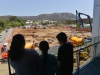 Palomar student Mireya Montoya (left) watches over construction build for the new Library with her children Jimena 8-yrs (middle) and Andre Sanchez 10-yrs (right) on Aug. 18. Brandy Sebastian/The Telescope