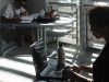 Palomar students, Julian Benitez and Kylie Carothers, study in a quiet space in the Humanities Building on Tuesday afternoon, Aug. 18, 2015. Yvette Monteleone/The Telescope