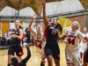 Palomar players, Cheyenne Ertz, guard #24, and Lynnzy Troxell, forward # 44, reach for a rebound from a score attempt by Ertz against Santa Ana College, The Dome, Nov. 5, 2015. Comets win 86-60 (1-0). Brandy Sebastian/The Telescope