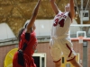 Palomar forward Mikaela Shannon (34) takes a jump shot as Imperial Valley College guard Ashley Gonder (32) attempts to block in the Feb. 10 game at the Dome. Shannon contributed with 16 points during the game. Palomar defeated Imperial Valley 87-23. Tracy Grassel/The Telescope