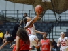 Palomar guard/forward Alexus Barnes (23) goes in for a layup in the fourth quarter only to be fouled by Imperial Valley College forward Charlene Charles (4) on Feb. 10 game at the Dome. Palomar defeated Imperial Valley 87-23. Tracy Grassel/The Telescope