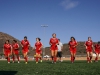 Palomar women’s soccer team warm up by running springs prior to the start against Cuyamaca College.The Comets beat the Coyotes 7-1 at Minkoff Field Oct 13. Philip Farry / The Telescope